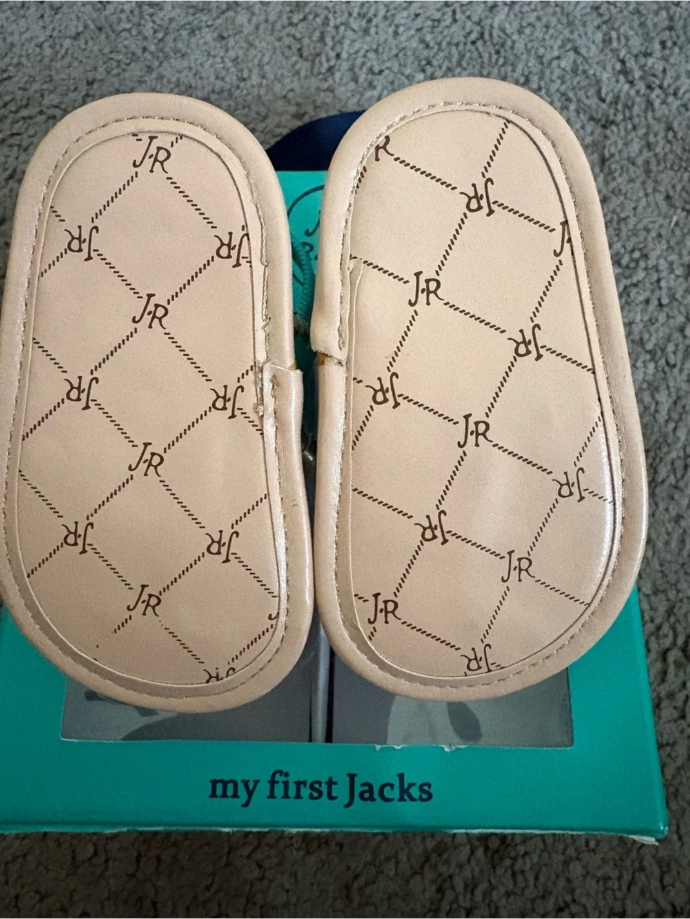 NEW My First Jacks Jack Rogers Baby Turquoise Pineapple Sandals Sz 2